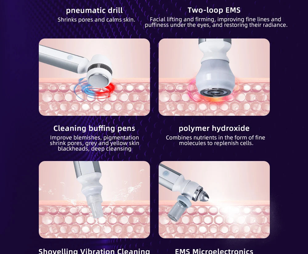 New Portable Aqua Peel Hydra Solution Facial Small Bubble H2o2 Cleaning Facial Machine