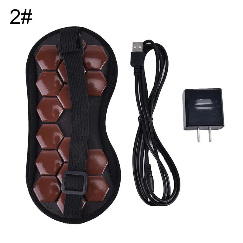 Electric Jade Eye Stone Mask Tourmaline Heating Eye Massager Hot Compress For Eye Muscle Relaxation Relieve Insomnia