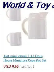 15Pcs 1:12 Miniature Porcelain Tea Cup Set Chintz Flower Tableware Kitchen Dollhouse Furniture Toys For Children