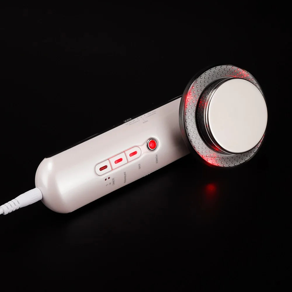 Ultrasound Cavitation Body Slimming Massager EMS Micro Current Weight Loss Far Infrared Facial Lifting Beauty Device