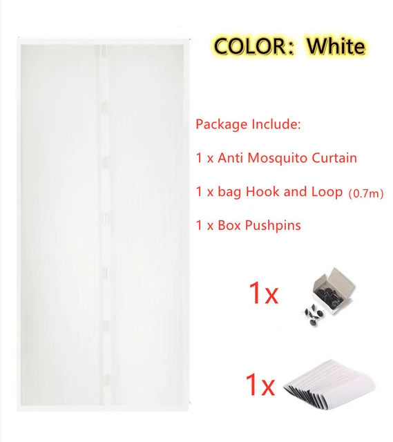 1 Set Summer Anti Mosquito Insect Fly Bug Curtains Net Automatic Closing Door Screen Kitchen Curtains ployester fiber Curtains