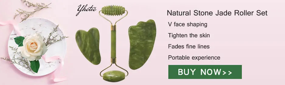 Jade Stone Eyes Mask Face Massager Roller Guasha Scraper Set Natural Stone Cold Therapy Eye Relaxing Facial Massage Sleep Tools