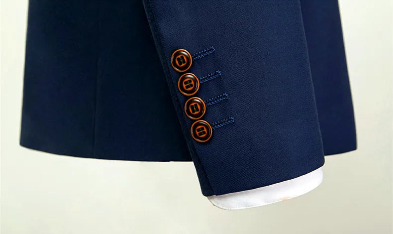 White Men's Stand Collar Chinese Style Slim Fit Two Piece Suit Set / Men Zhong Shan Blazer Jacket Coat Pants Trousers 2 Pcs 7XL