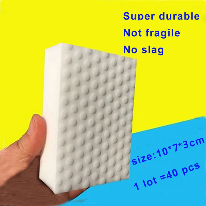 VEHHE 20/40 PCs Magic Sponge High Density Compressed Cleaning Melamine Eraser Kitchen Bathroom Sofa Cleaning Quality Supplier