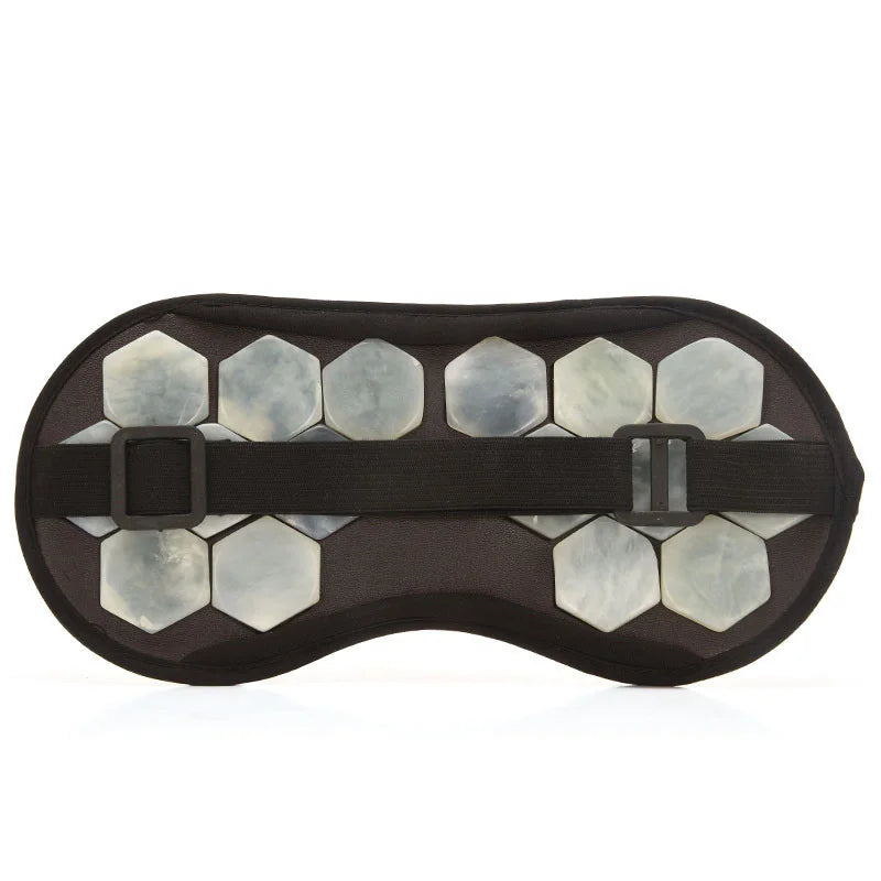 Electric Jade Eye Stone Mask Tourmaline Heating Eye Massager Hot Compress For Eye Muscle Relaxation Relieve Insomnia