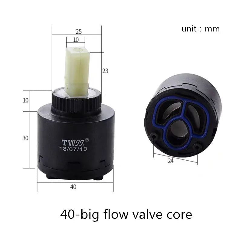 Faucets Mixing Spool Valve 25 MM/35 MM/40 MM Cartridge Ceramic Cartridge Mixer Tap Kitchen Bath Basin Shower Taps Accessories