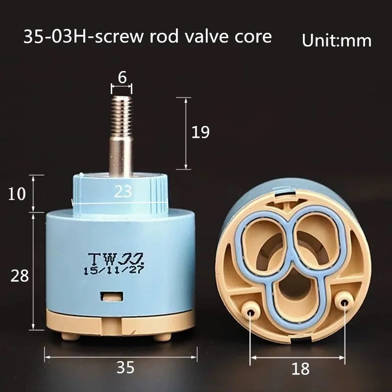Faucets Mixing Spool Valve 25 MM/35 MM/40 MM Cartridge Ceramic Cartridge Mixer Tap Kitchen Bath Basin Shower Taps Accessories