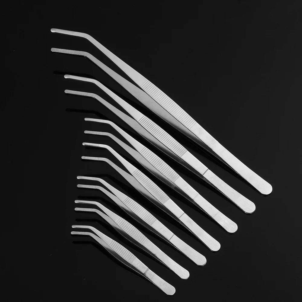 1Pc 7Size Barbecue Tongs Food Tongs Food Clip Kitchen Gadgets Stainless Steel Churrasco Tweezers Clip Buffet BBQ Restaurant Tool