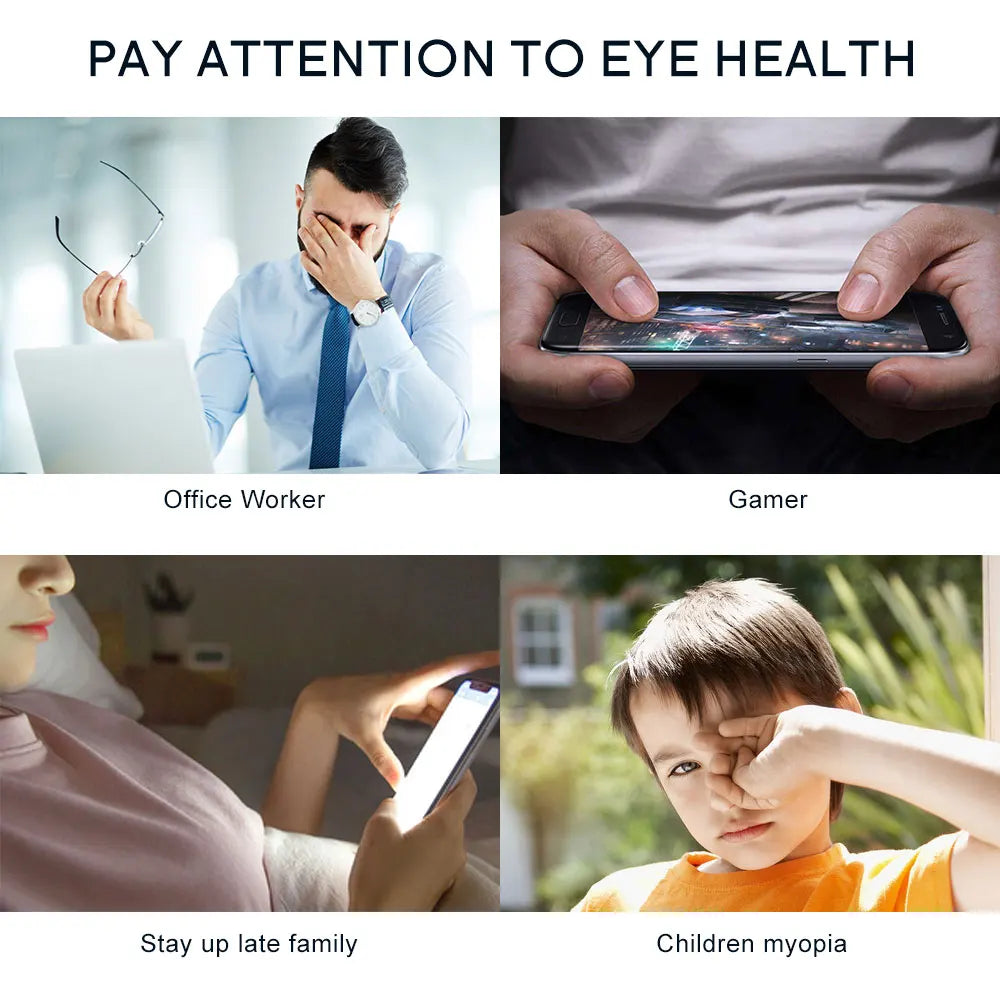 6D Smart Pressure Eye Massager Vibration Hot Compress Eyes Mask Bluetooth Music Fatigue Relief Relax Eye Wrinkles Dark Circles