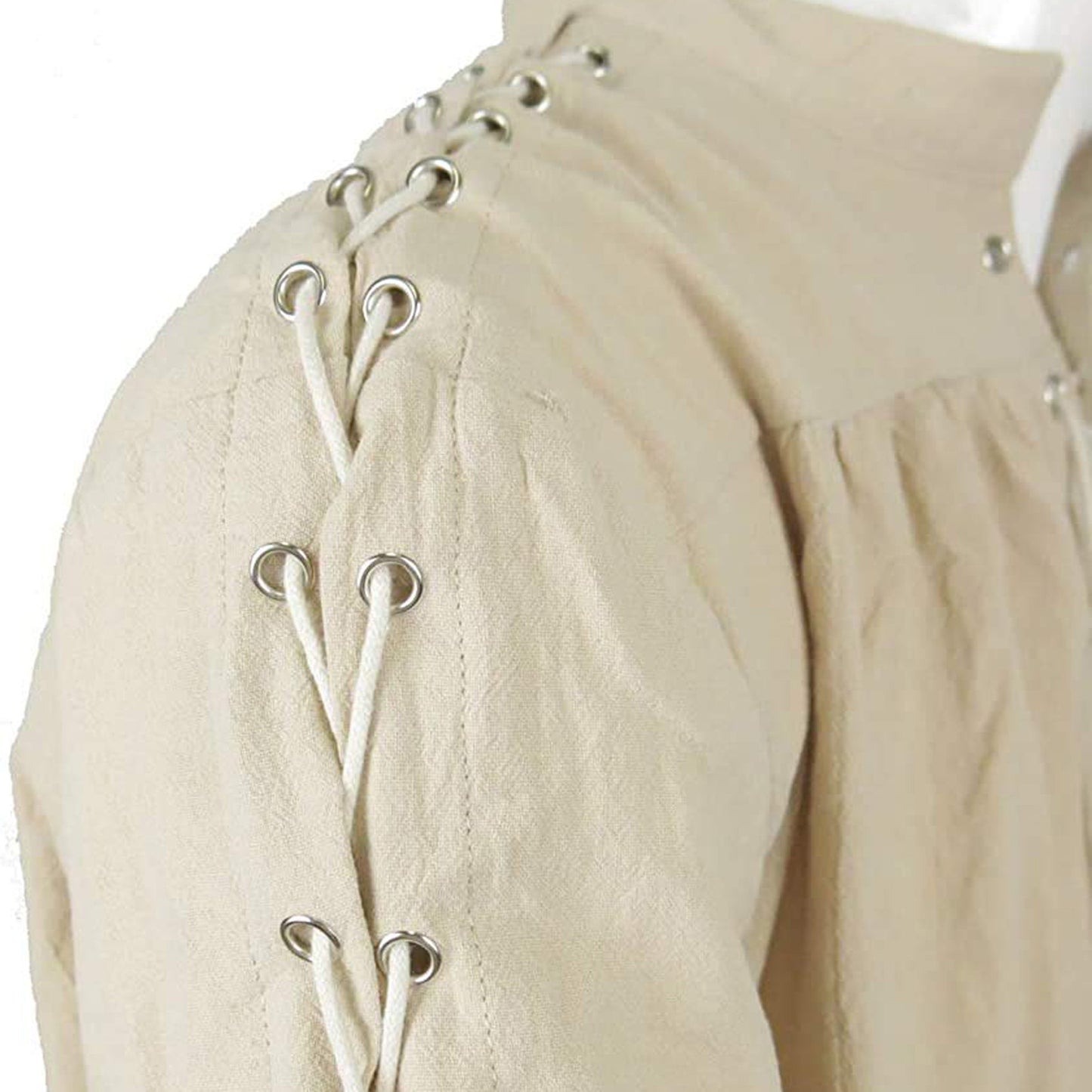 2024 Shirts Men Tunic Viking Pirate Costume Gothic Clothes Men Vintage Shirt Ruffle Neckline Drawstring Knight Cosplay Top