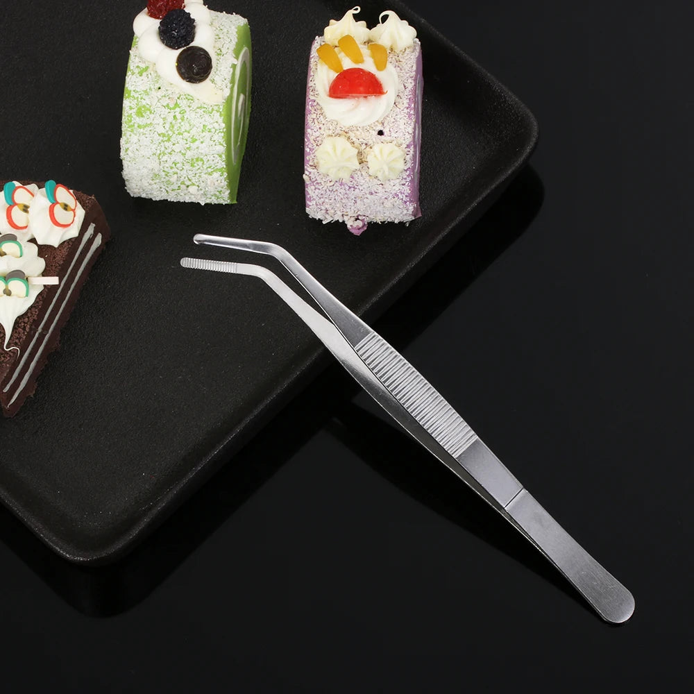 1Pc 7Size Barbecue Tongs Food Tongs Food Clip Kitchen Gadgets Stainless Steel Churrasco Tweezers Clip Buffet BBQ Restaurant Tool