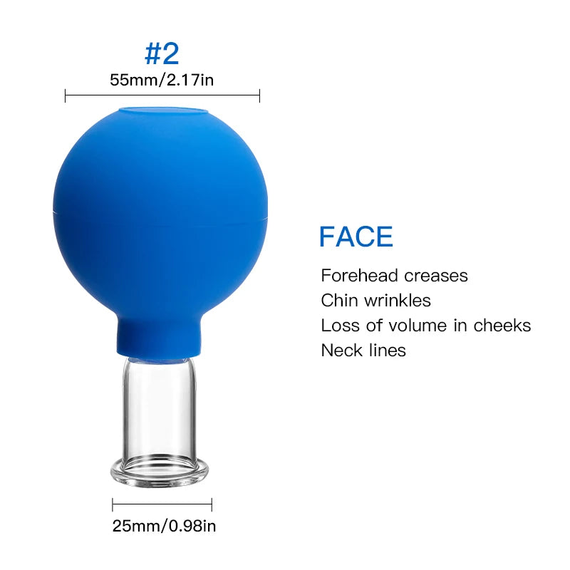 Vacuum Cupping Glasses Ventosas Suction cups Facial Lifting Fat burner Cellulite Massage for face Body Slimming jar Weight Loss