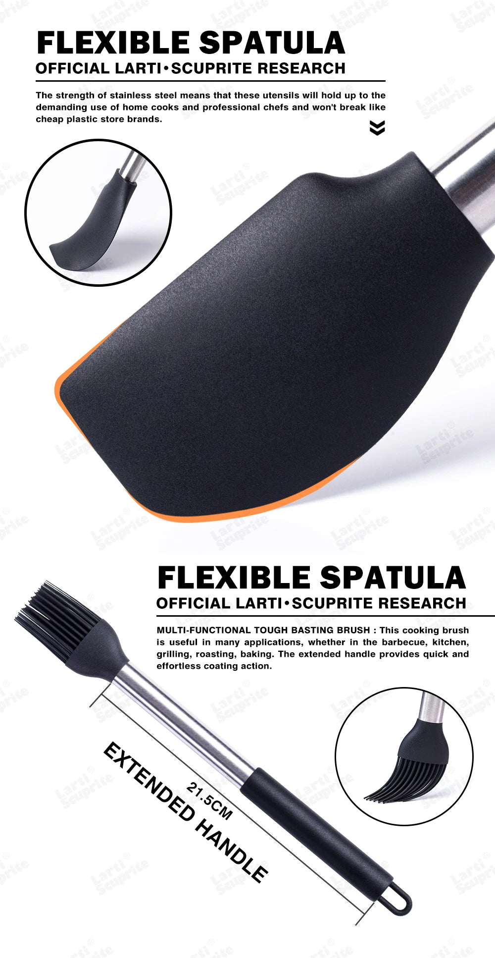1-Pack Silicone Kitchenware Cooking Utensils Kitchen Accessories Spatula Turner Heat-resistant Soup Spoon Pasta Colander Shovel