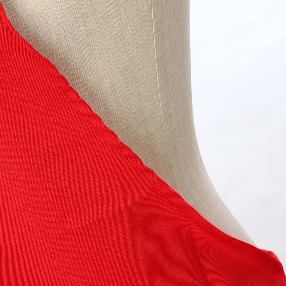 Polyester+ Cotton Blend Sleeveless Apron Black Red Coffee Orange Anti-wear Cooking Kitchen Bib Women Men Aprons With Big Pocket
