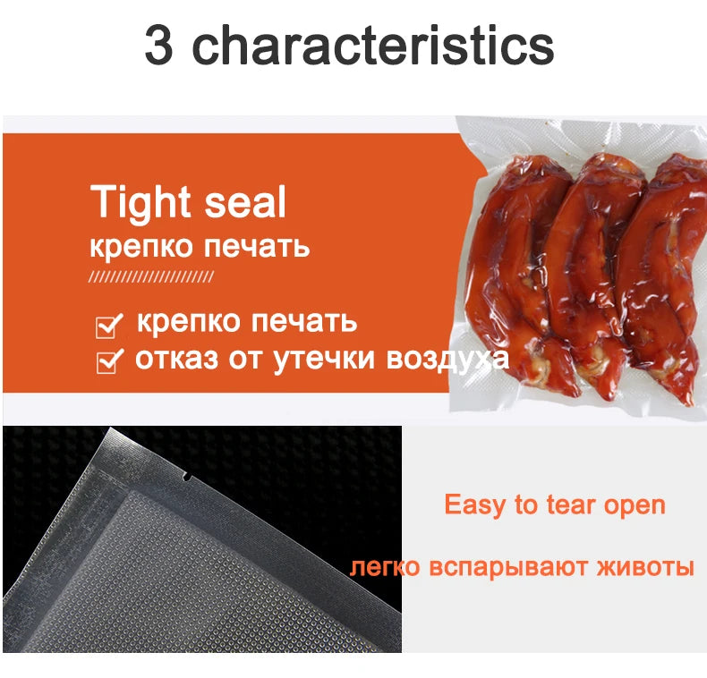 saengQ LIFE Kitchen Food Vacuum Bag Storage Bags For Vacuum Sealer Food Fresh Long Keeping 12+15+20+25+30cm*500cm Rolls/Lot