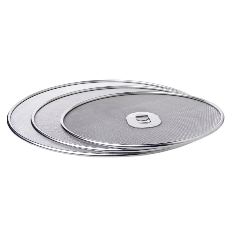 Frying Pan Cover Splatter Screen Splatter Screen Spill Proof Kitchen Oil Proofing Lid Filter Foldable Hand