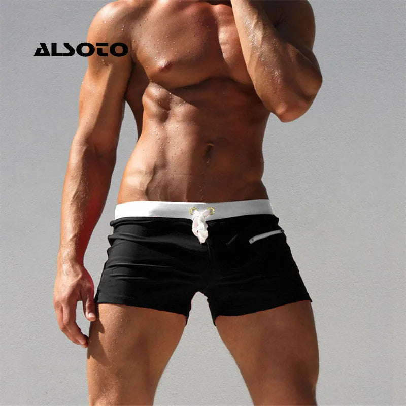 ALSOTO Shorts Men Short Fashion Brand Boardshorts Breathable Casual Mens Shorts Plus Size Men Short Masculino Sunga