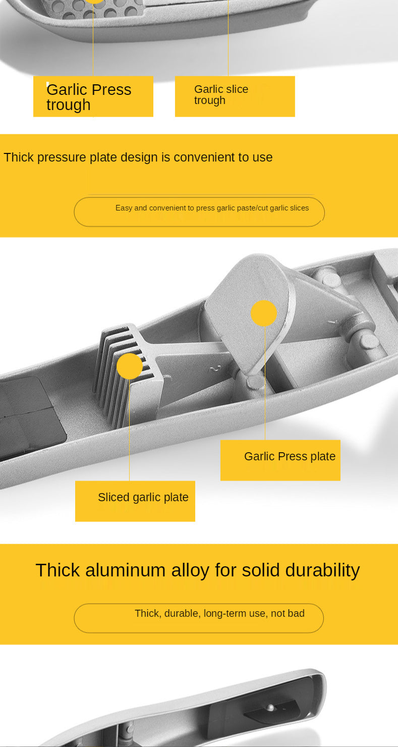 Kitchen household manual garlic press aluminum alloy garlic garlic garlic maker garlic squeeze garlic garlic press gadget