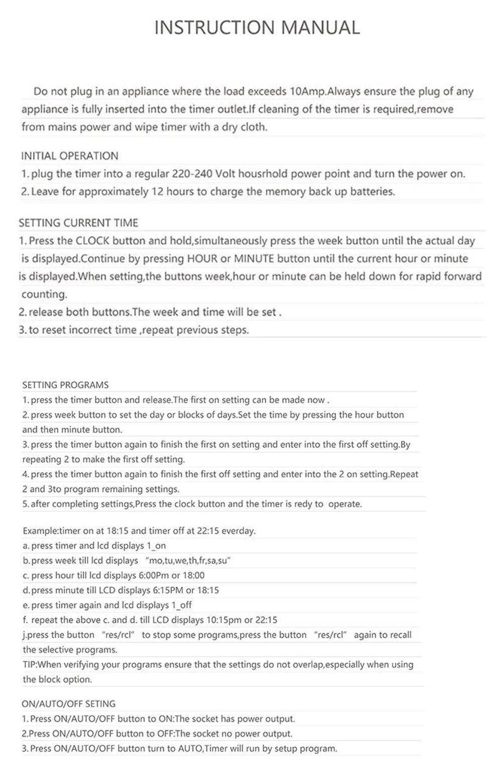 Eu Plug Timer Switch Energy Saving Adjustable Digital Kitchen Timer Outlet Week Hour Programmable Timing Socket