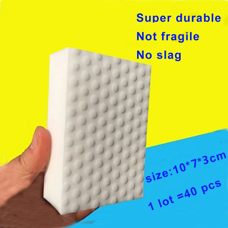 VEHHE 20/40 PCs Magic Sponge High Density Compressed Cleaning Melamine Eraser Kitchen Bathroom Sofa Cleaning Quality Supplier