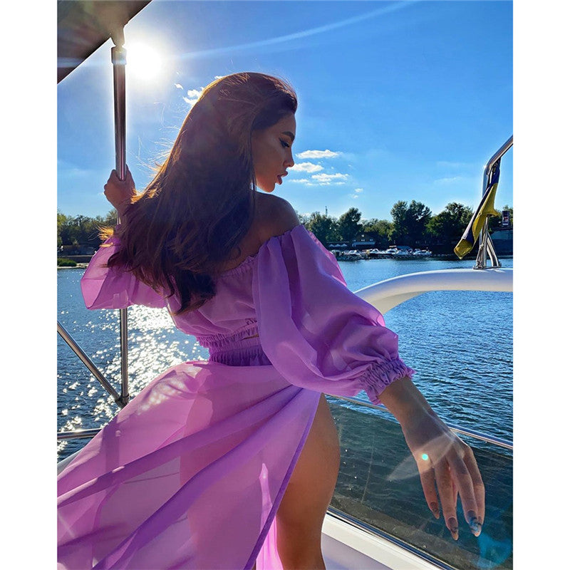 Sexy Mesh Bikini Beach Cover-up Women Swimsuit Covers up Bathing Suit Summer Beach Wear Swimwear Beach Dress Tunic Robe