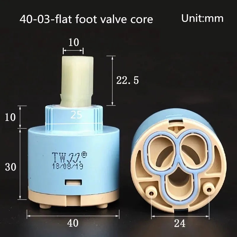 Faucets Mixing Spool Valve 25 MM/35 MM/40 MM Cartridge Ceramic Cartridge Mixer Tap Kitchen Bath Basin Shower Taps Accessories