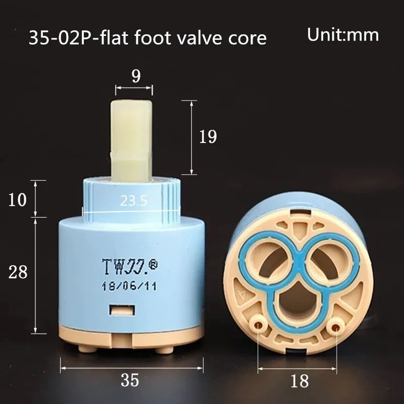 Faucets Mixing Spool Valve 25 MM/35 MM/40 MM Cartridge Ceramic Cartridge Mixer Tap Kitchen Bath Basin Shower Taps Accessories