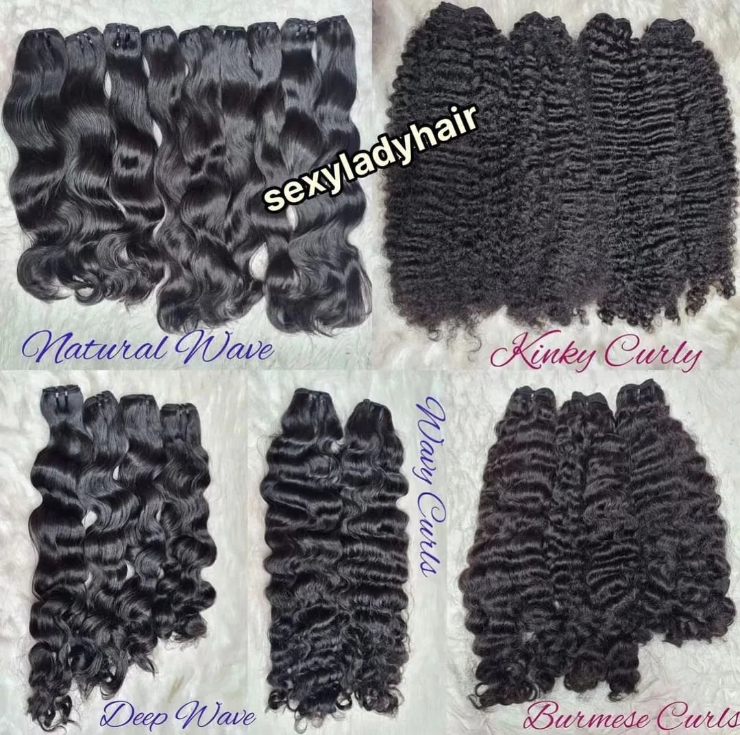 100% Vietnam Raw Human Hair Bundles Virgin Raw Human Hair Burmese Curly Kinky Curly Drop Shipping Cambodian Wavy Natural Hair