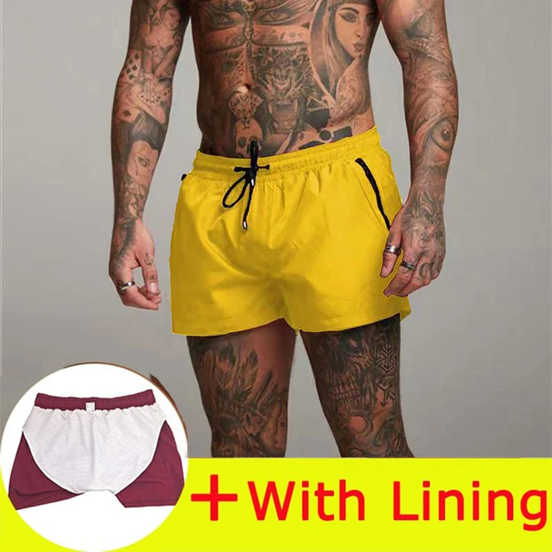 2025 Men Casual Shorts New Gyms Fitness Bodybuilding Shorts Mens Summer Casual Cool Short Pants Male Jogger Workout Beach