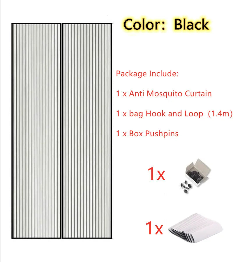 1 Set Summer Anti Mosquito Insect Fly Bug Curtains Net Automatic Closing Door Screen Kitchen Curtains ployester fiber Curtains