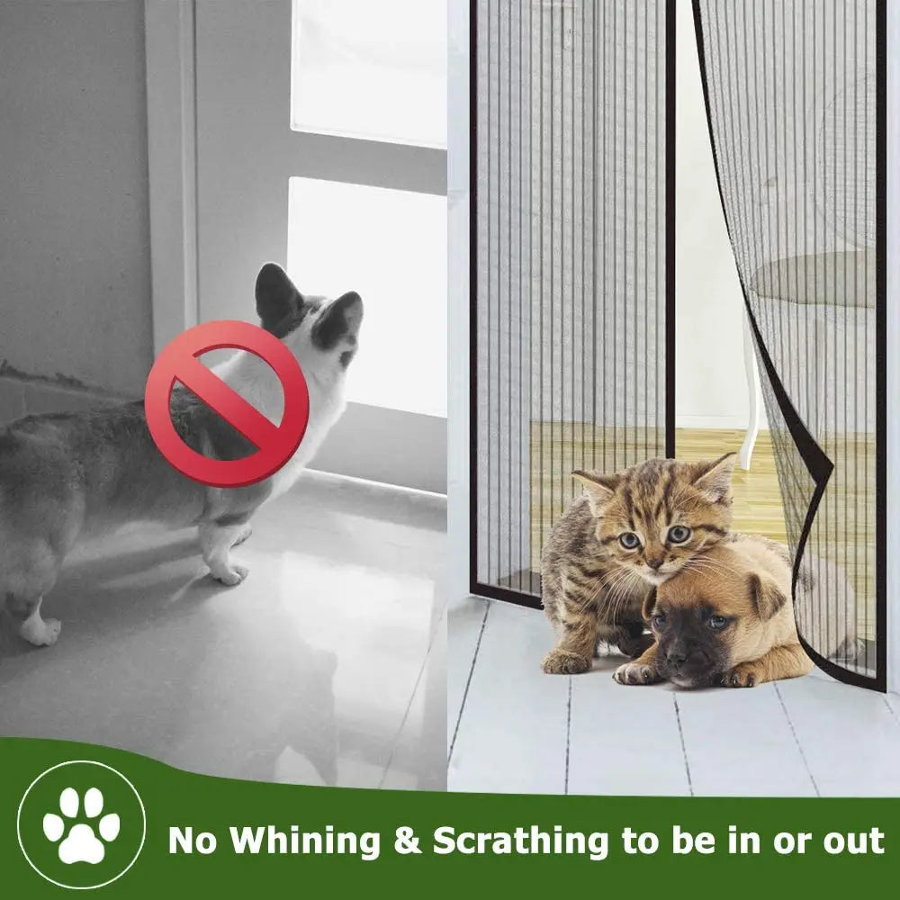 1 Set Summer Anti Mosquito Insect Fly Bug Curtains Net Automatic Closing Door Screen Kitchen Curtains ployester fiber Curtains