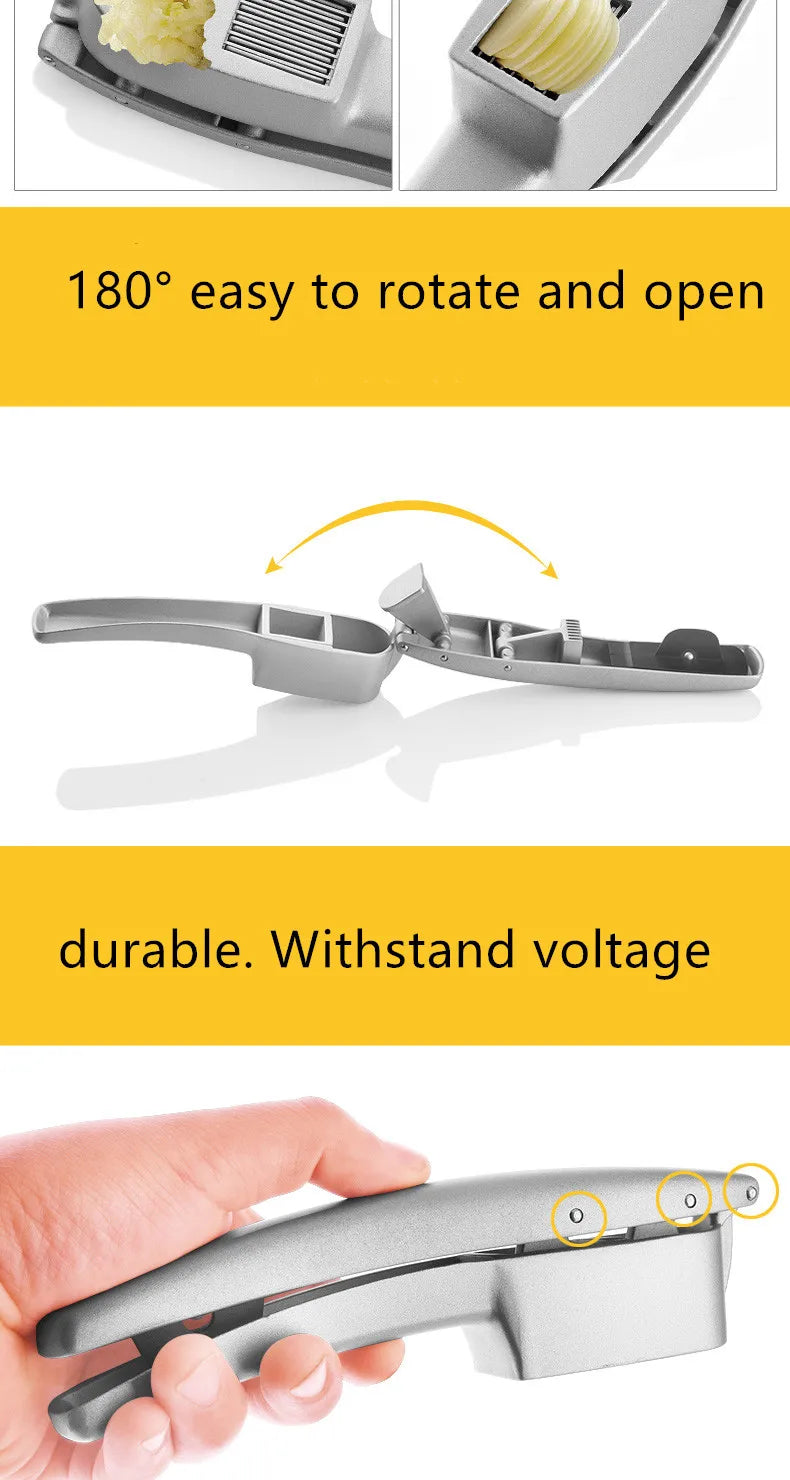 Kitchen household manual garlic press aluminum alloy garlic garlic garlic maker garlic squeeze garlic garlic press gadget