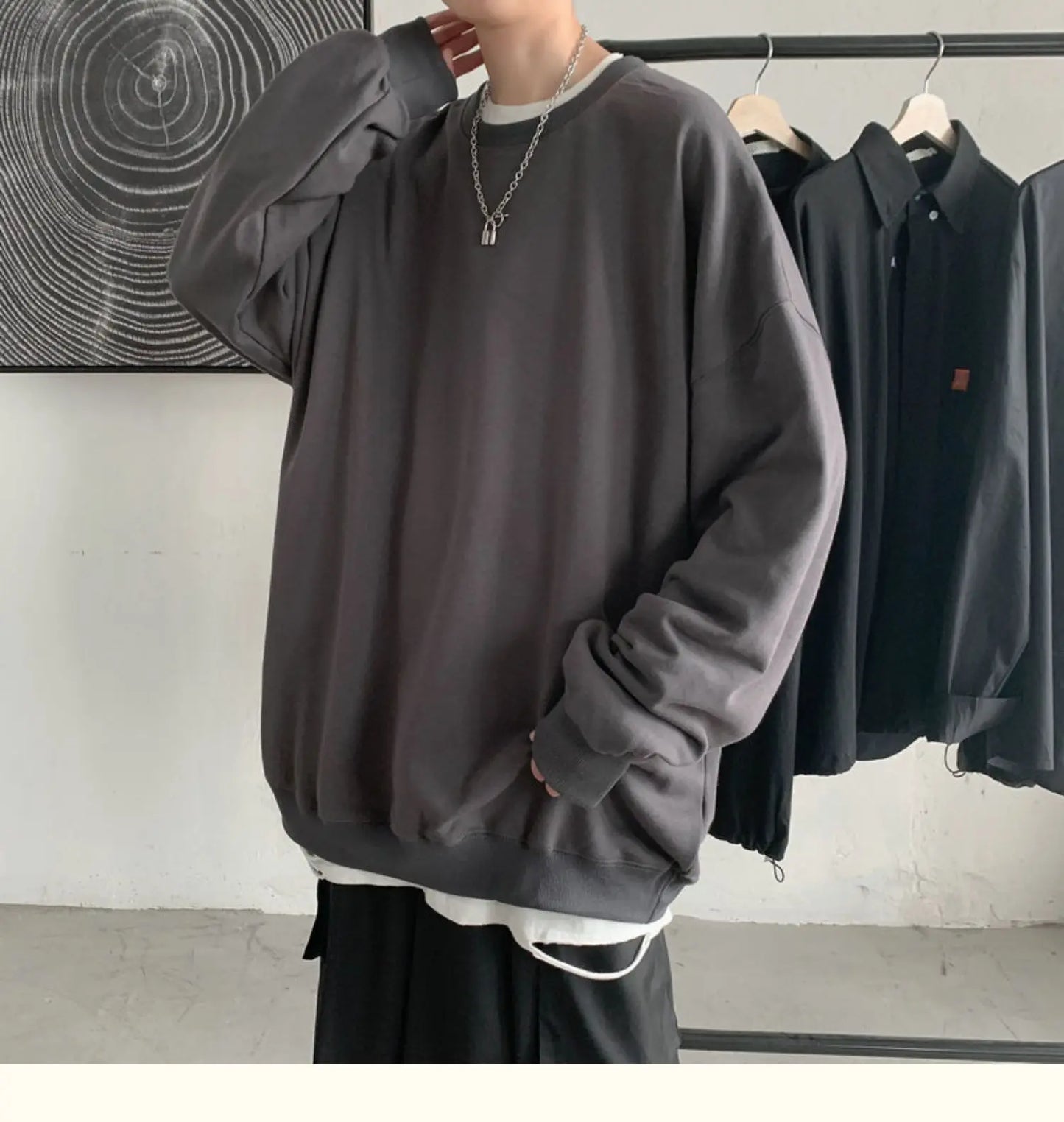 2025 Hoodies Sweatshirt Mens Black White Hip Hop Punk Pullover Streetwear Casual Fashion Clothes Mens Oversized Korean Harajuku