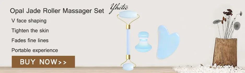 Jade Stone Eyes Mask Face Massager Roller Guasha Scraper Set Natural Stone Cold Therapy Eye Relaxing Facial Massage Sleep Tools