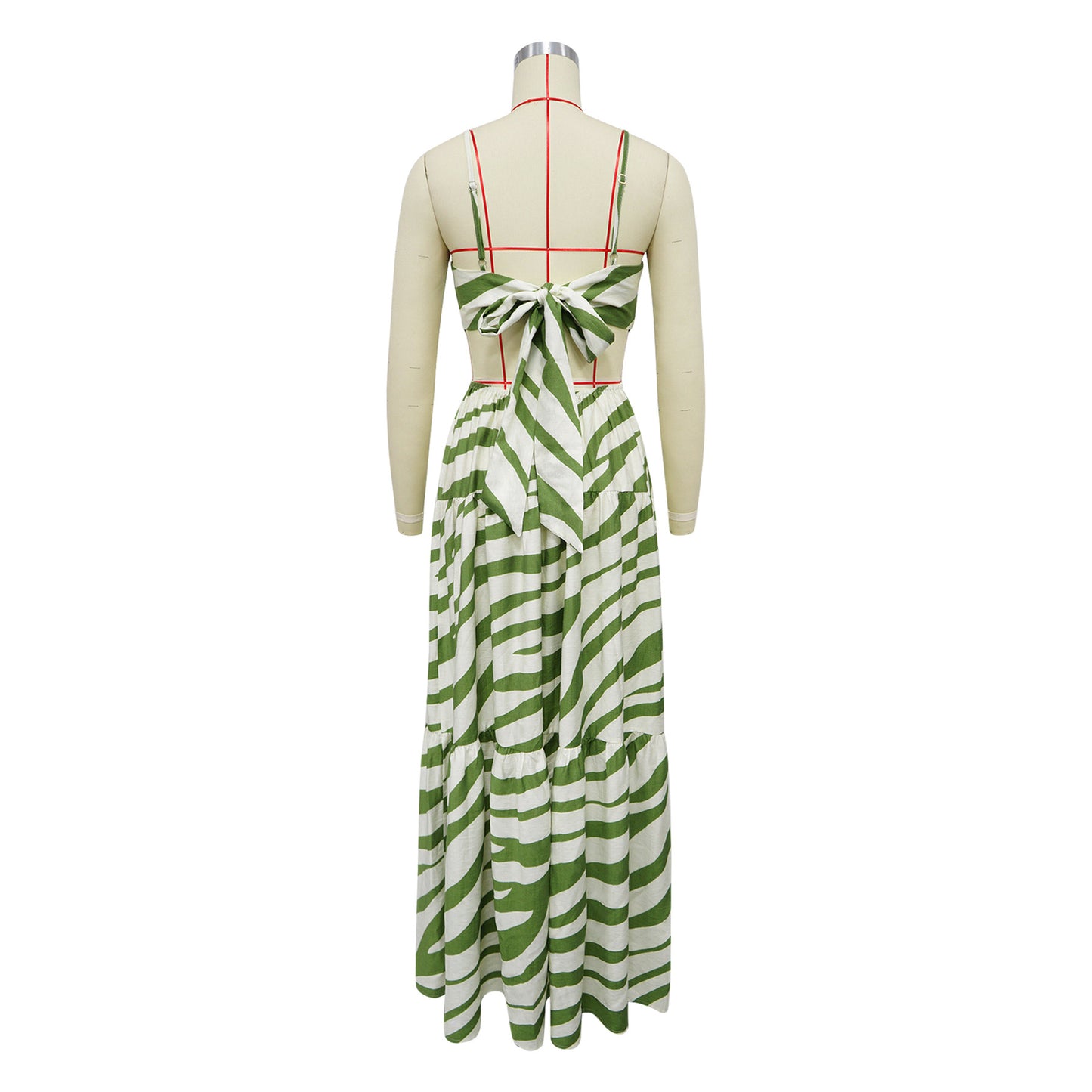 CM.YAYA Printed Women Strap Sleeveless Backless Long Dress 2025 Birthday Beach Evening Sexy Night Party Maxi Dresses Vestidos