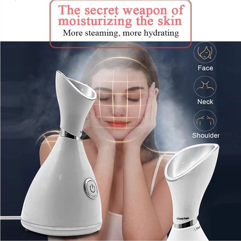 Face Steamer Machine Spa Sprayer Sauna Facial Humidifier Skin Care Facial Vaporizer Vapeur Visage Nebulizador Limpiador Digester