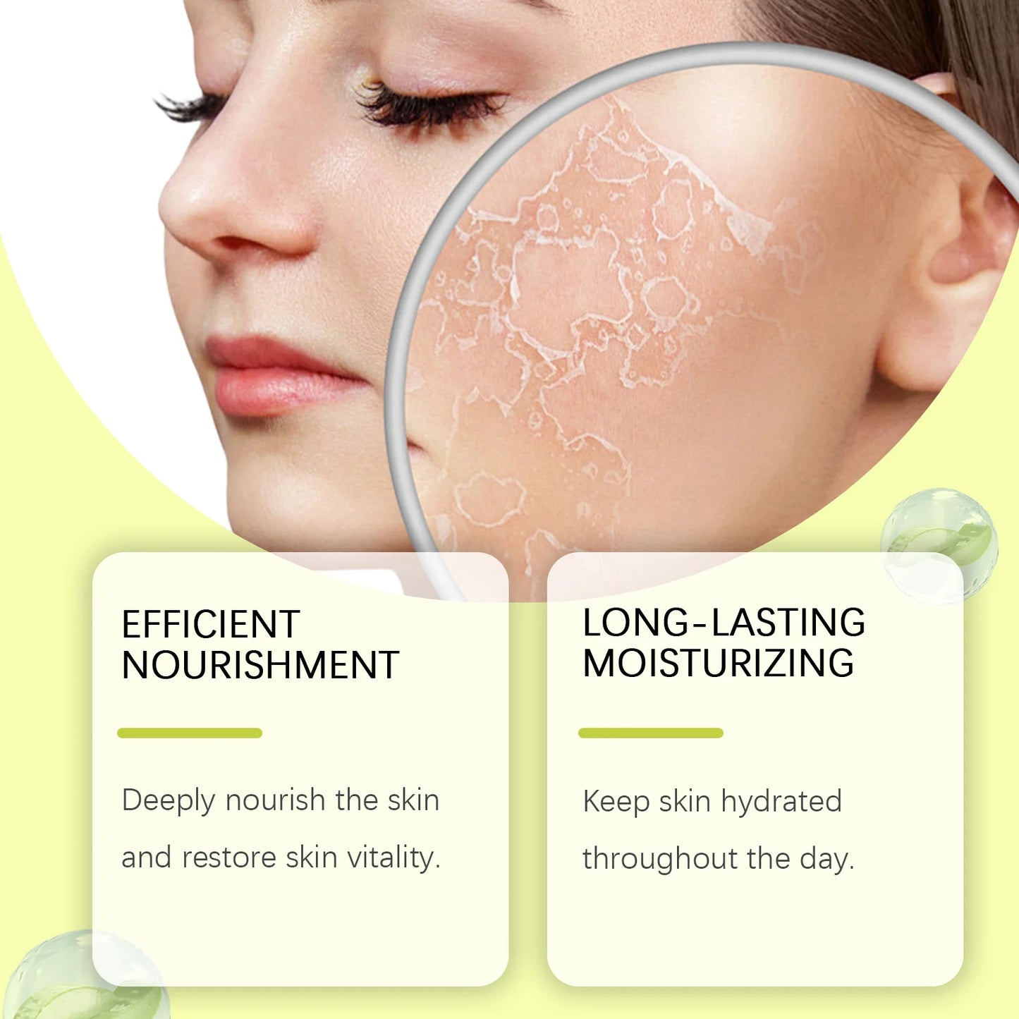 EELHOE Facial Capsule Essence Mild, Daily moisturizing, Facial Skin Care and Moisturizing Essence Capsule Winter Skincare 65g