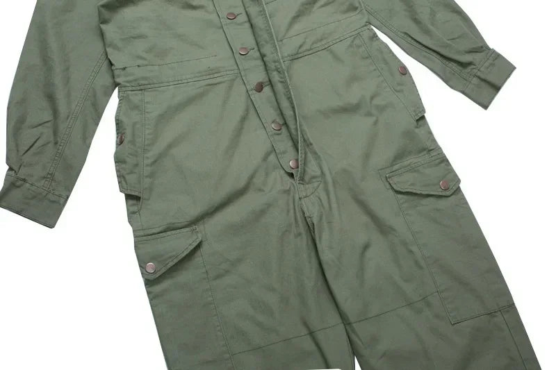 American Multi Pocket Work Suit Jumpsuit Men Fashion Brand Jumpsuit Loose Work Suit for Men