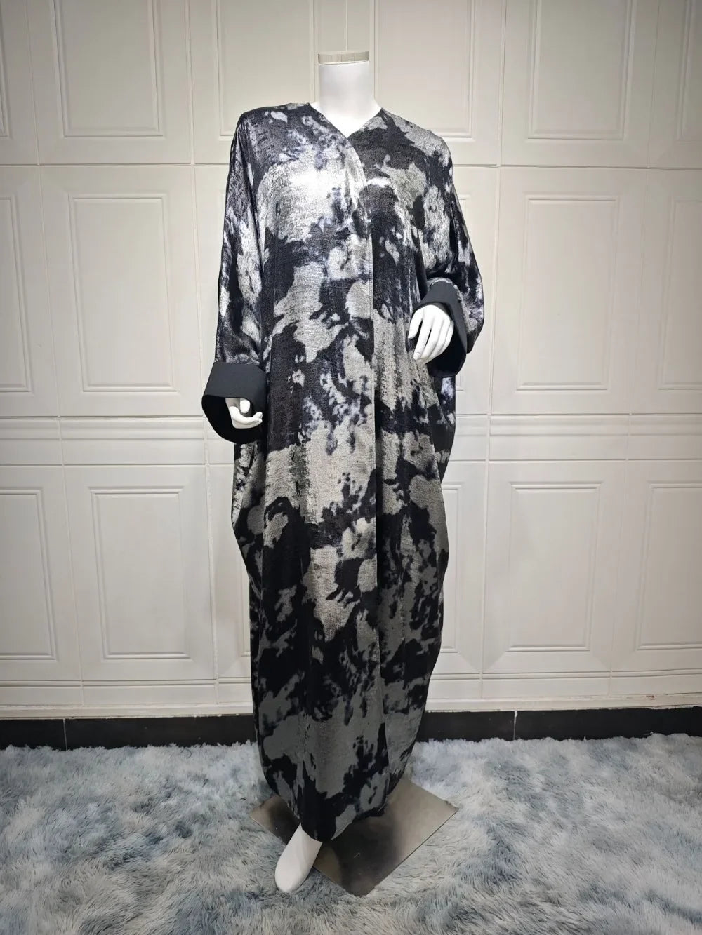 Eid Muslim Abaya for Women Print Ramadan Cardigan Jalabiya Turkey Long Dress Morocco Kaftan Long Abayas Dubai Robe Caftan 2024