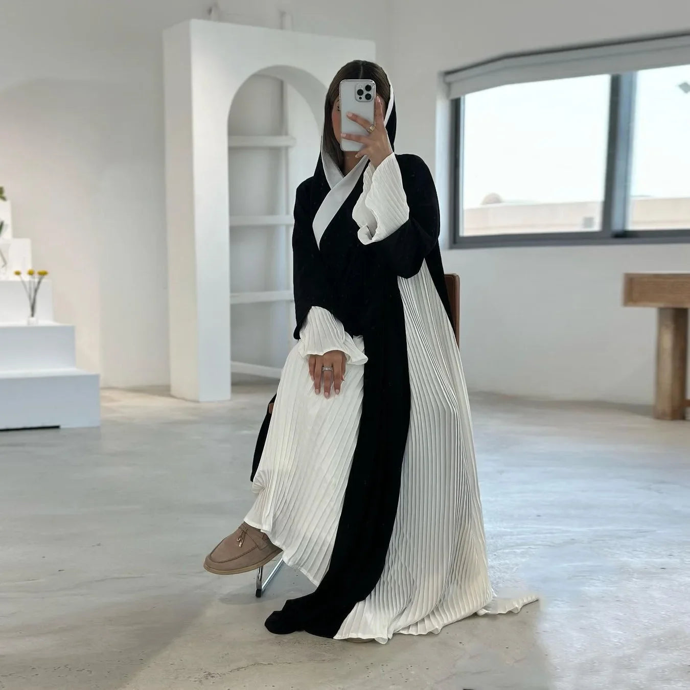 Eid Muslim Party Abaya for Women Ramadan Cardigan Pleated Long Dress Morocco Kaftan Vestidos Largos Dubai Robe Jalabiya 2025