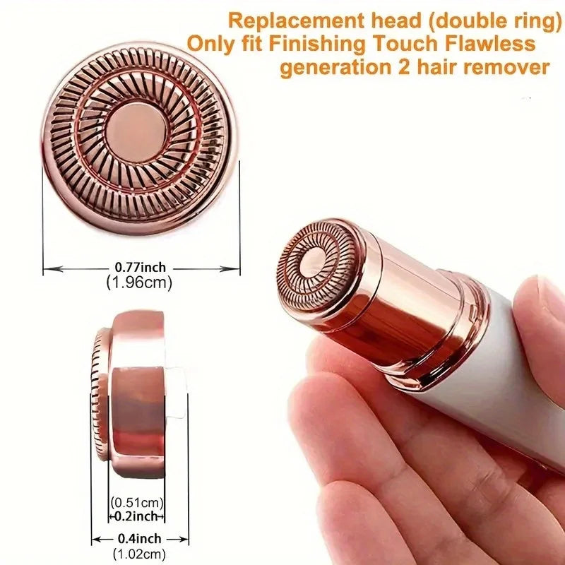 Facial Hair remover replacement heads for Flawless Finishing Touch facial Hair removal tool for Women As Seen On 4-6 Coun