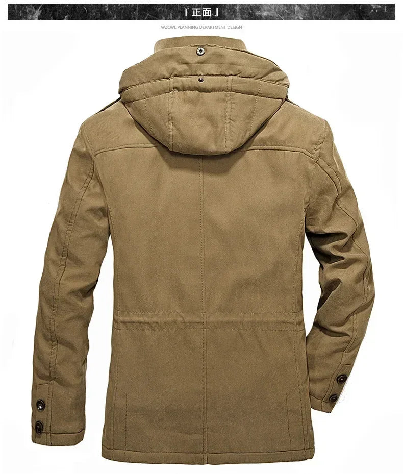 New Parka Men Coats Winter Jacket Men Thicken Hooded Waterproof Outwear Warm Coat Casual Mens Jackets Overcoat Fur Thick coats