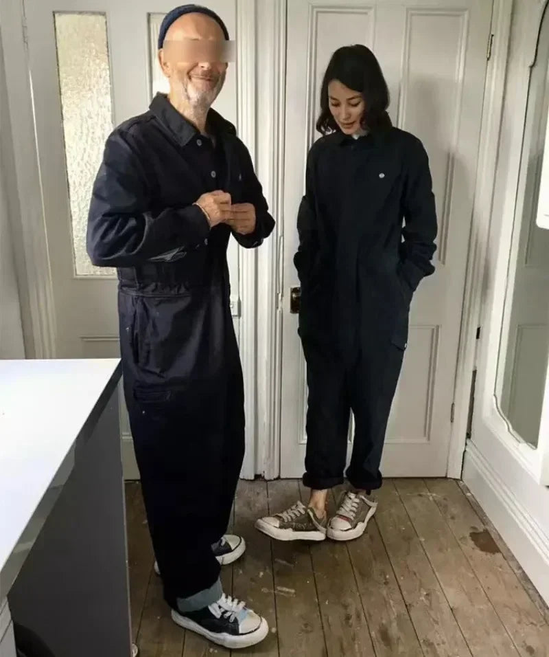 American Multi Pocket Work Suit Jumpsuit Men Fashion Brand Jumpsuit Loose Work Suit for Men