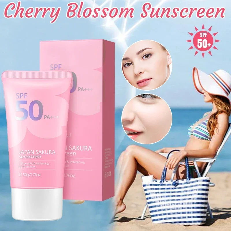LAIKOU Sakura Sunscreen Spf50 Moisturizer Protector Facial Sun Block Isolation Lotionbloqueador solar faciales
