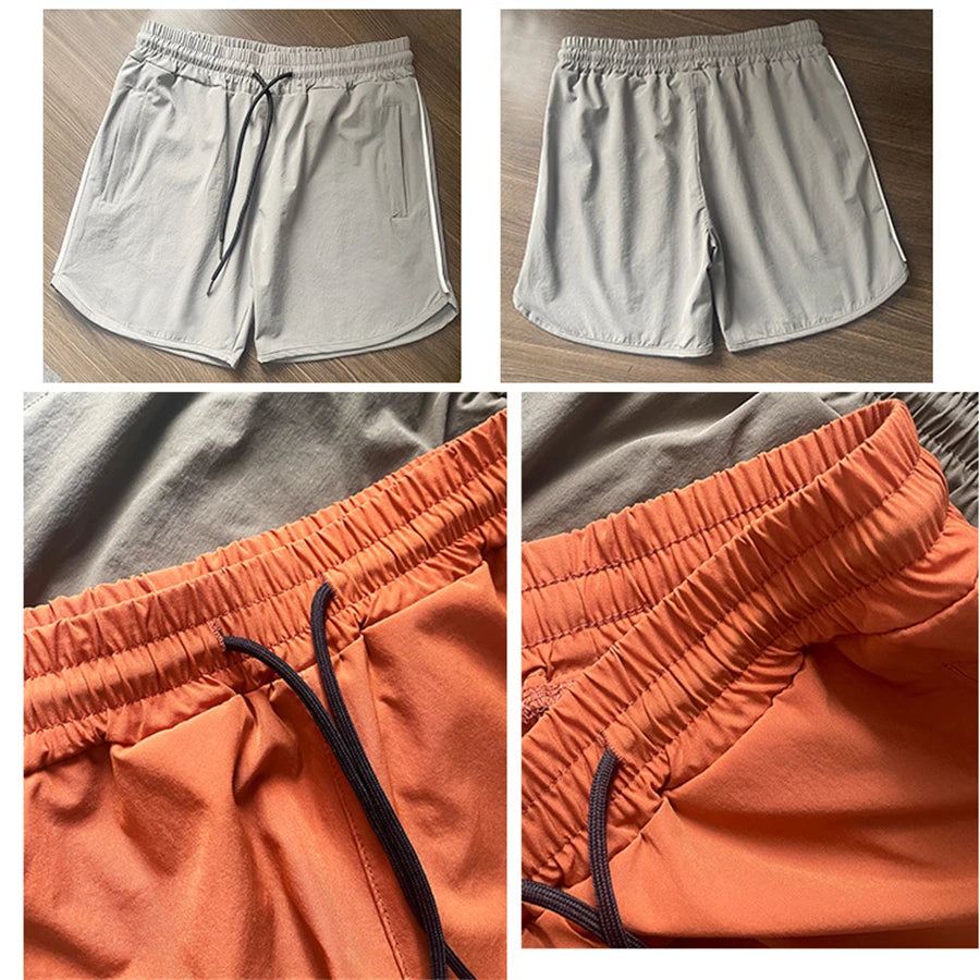 Men's Shorts 2023 Summer New Gym Jogging Exercise Shorts Men Sports Fitness Quick-drying Beach Multiple Pockets Running Shorts