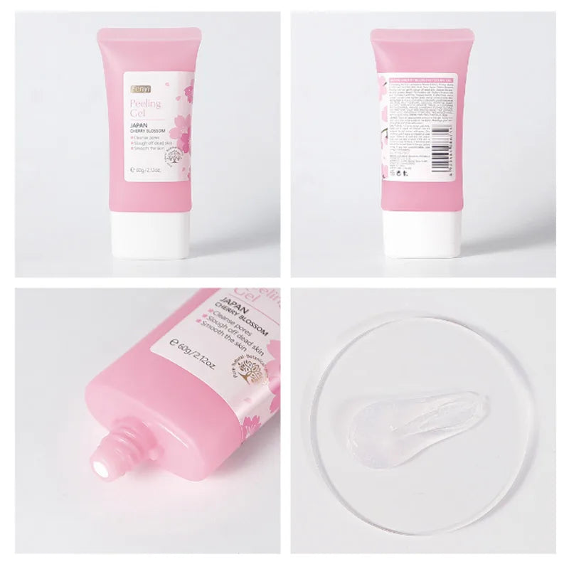60g Face Exfoliating Gel - Whitening Moisturizer Repair Facial Scrub Cleanser Acne & Blackhead Treatment Remove Skin Care Cream
