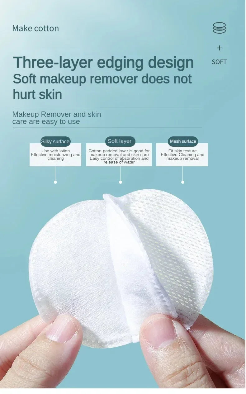 Facial Makeup Cotton Round Soft Makeup Remover Cotton Makeup Remover Cleansing Pad Daily Makeup Tool