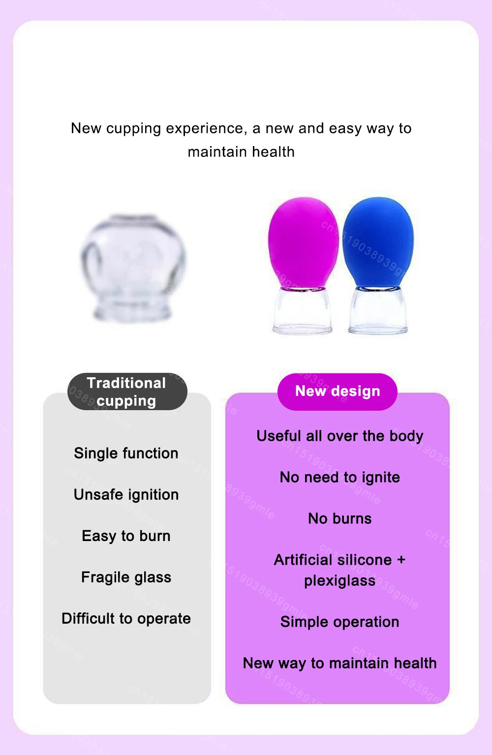 Facial Massage Cups Rubber Vacuum Cupping Skin Lifting Anti Cellulite Massager for Face Pvc Body Cups Skin Scraping Massage Jar