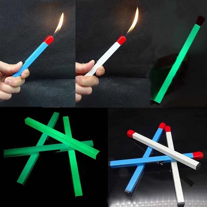 Super Long Luminous Matchstick Lighter Butane Torch Inflatable Lighter Household Aromatherapy Kitchen Gadgets Daily Necessities