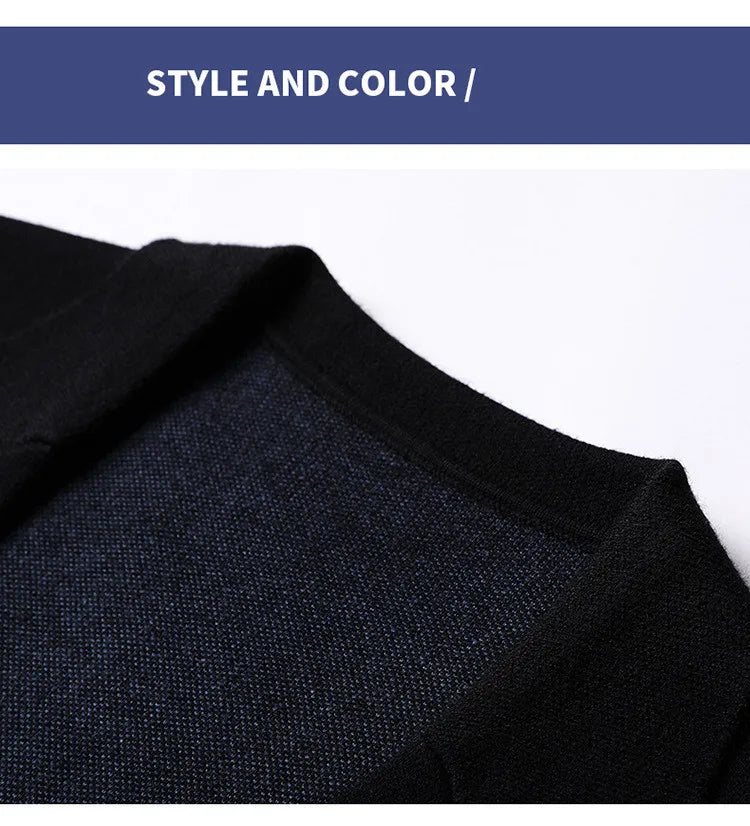 New Men's Spring Korean Knitted Cardigan High-end Brand Fashion Plaid Sweater Coat Male Autumn Leisure Luxury Sweaters